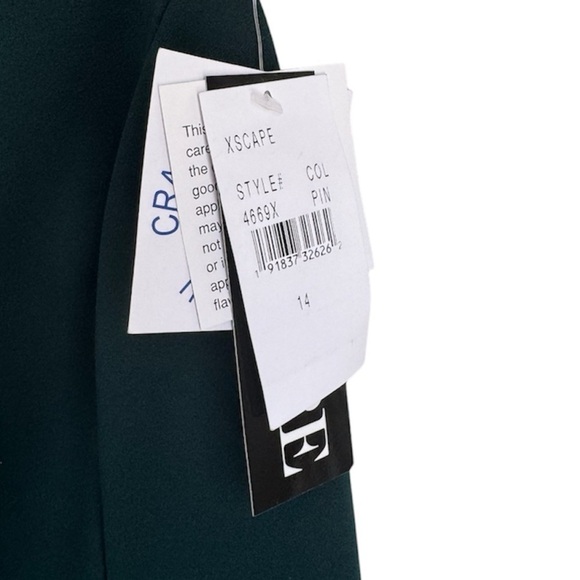 New! XSCAPE Lucy‎ Long Scuba Crepe One Shoulder Dress - Picture 4 of 7